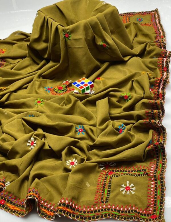 Swiss Embroidered Shawl For Women's